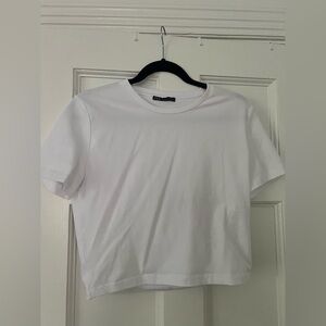 Zara cropped baby tee